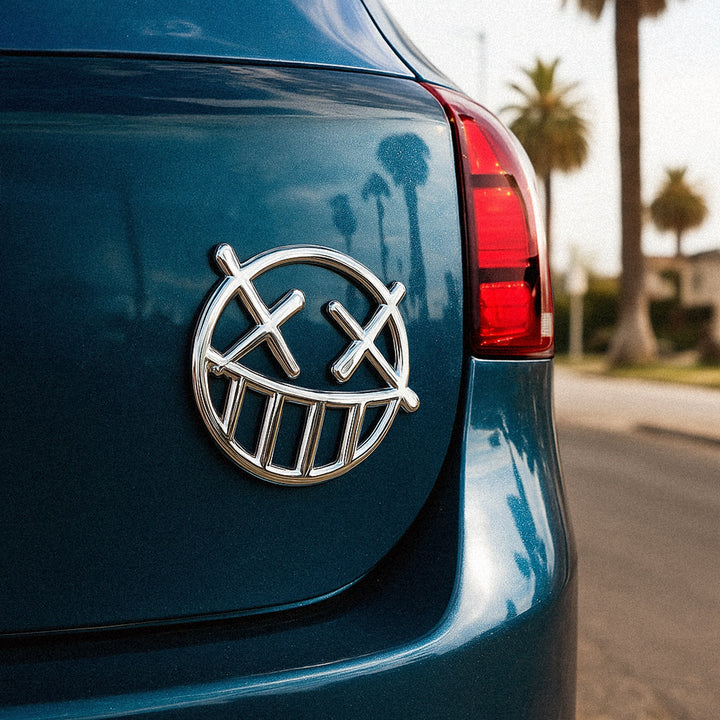 Standard Issue Chrome Car Decal
