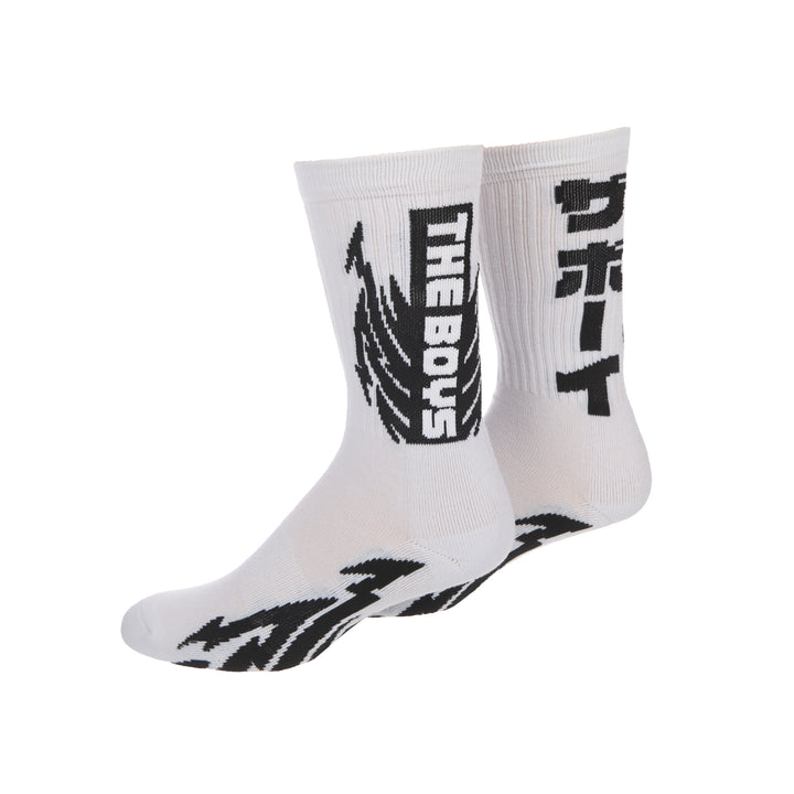 Nitrous Flames & Kanji Logo Socks