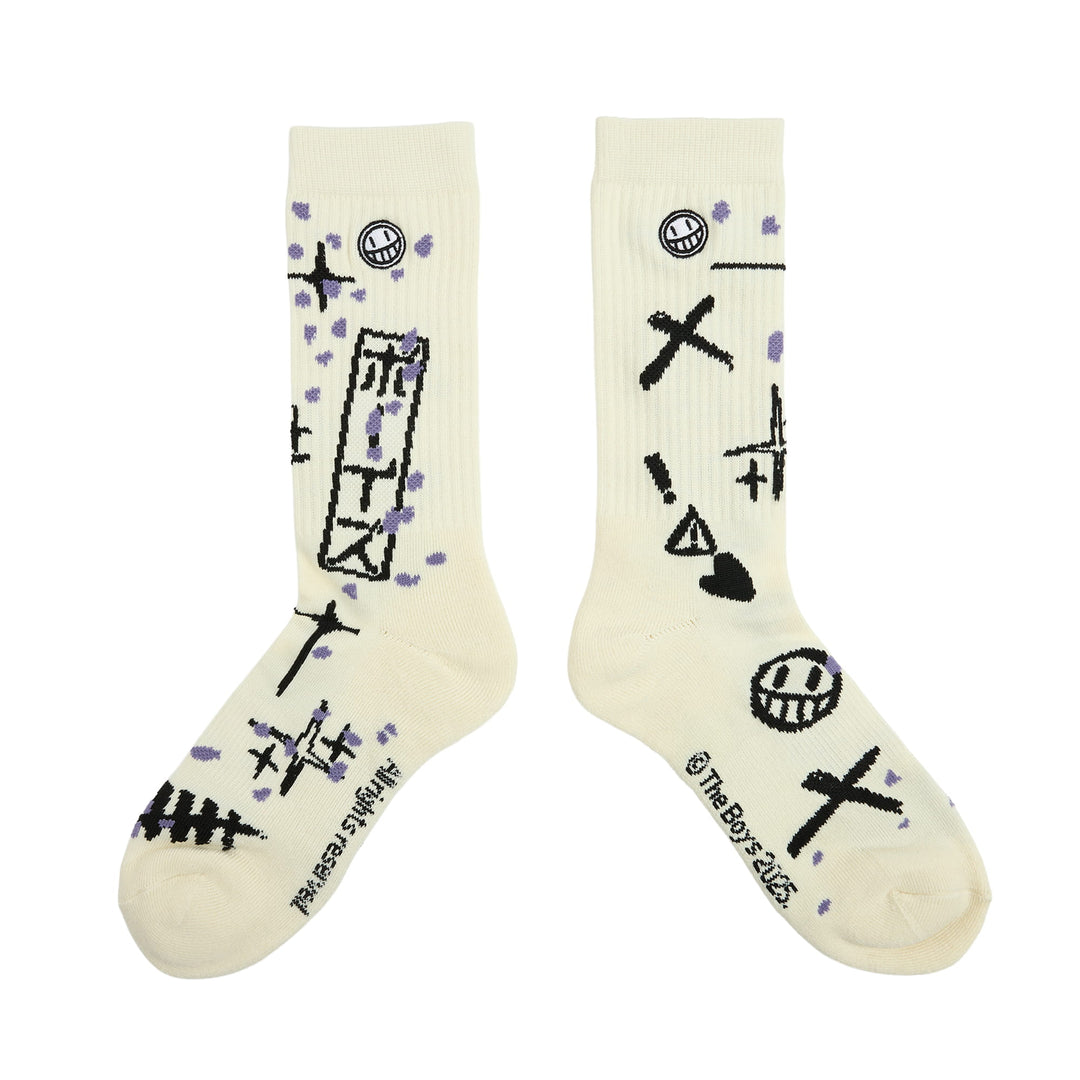 SumiFuture Kanji Crew Socks