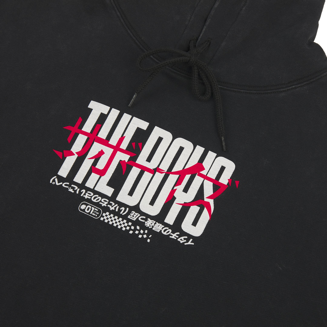 Nitrous Racing Black Mineral Wash Hoodie