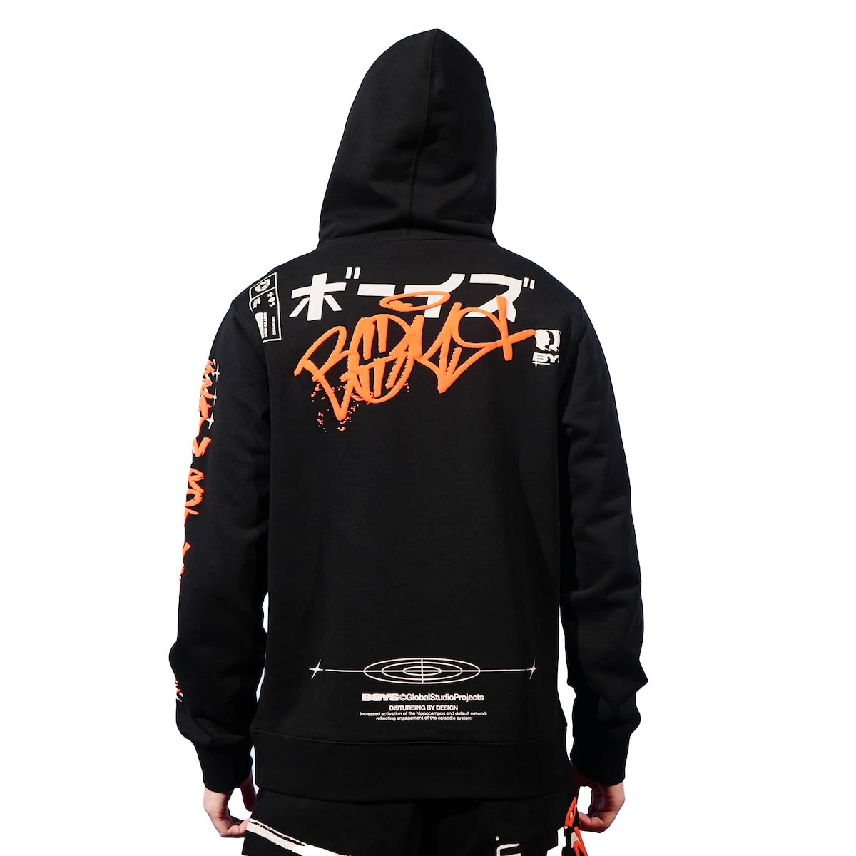 Standard Issue Black Hoodie - Brain Rot Worldwide - The Boys