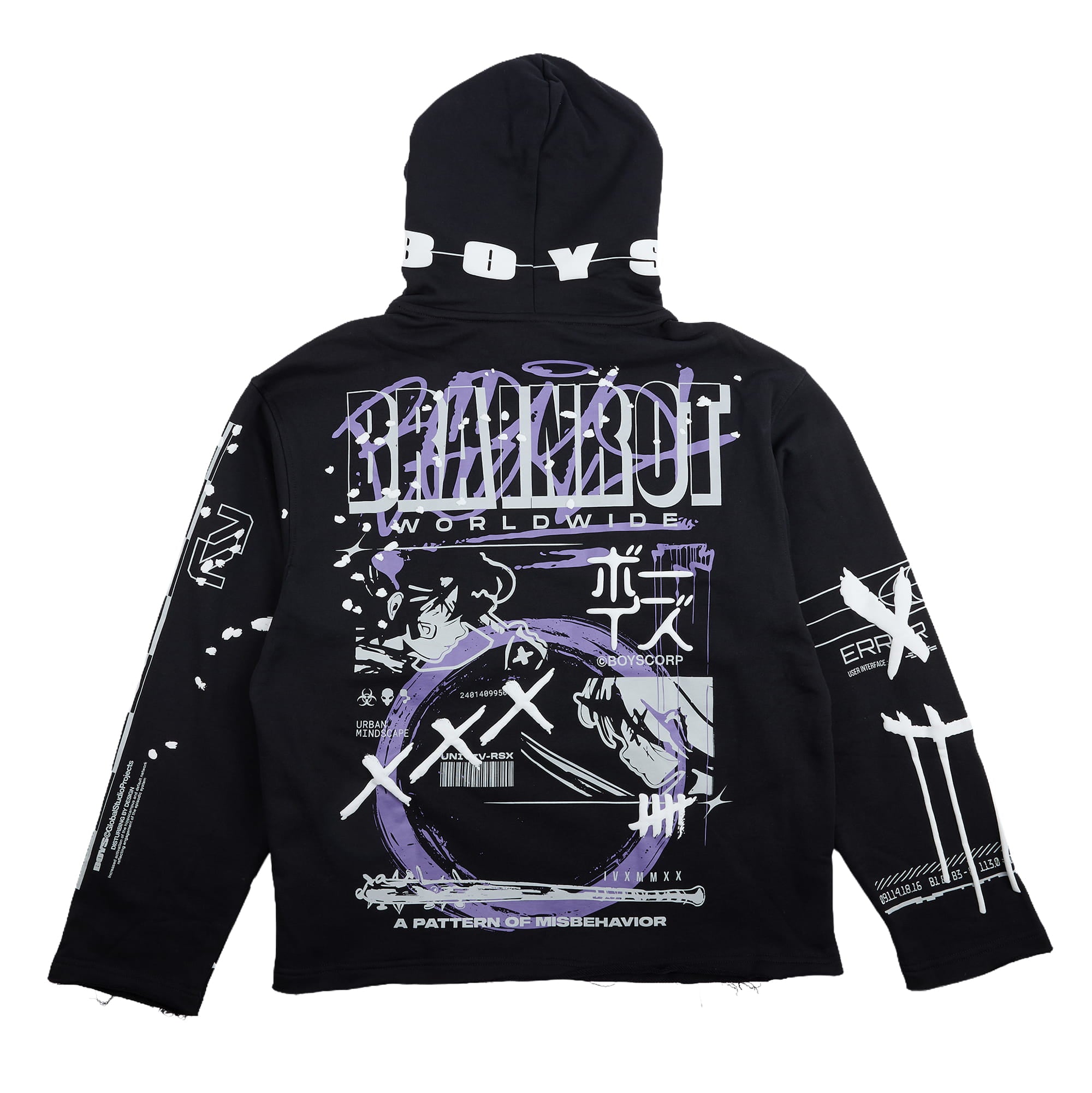Corrupted×fuudo brain パーカー L　コラプテッド　バンド SumiFuture Misbehavior Oversized Hoodie - Brain Rot Worldwide
