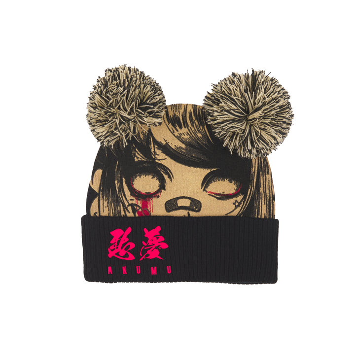 Akumu EM-J Double Pom Beanie