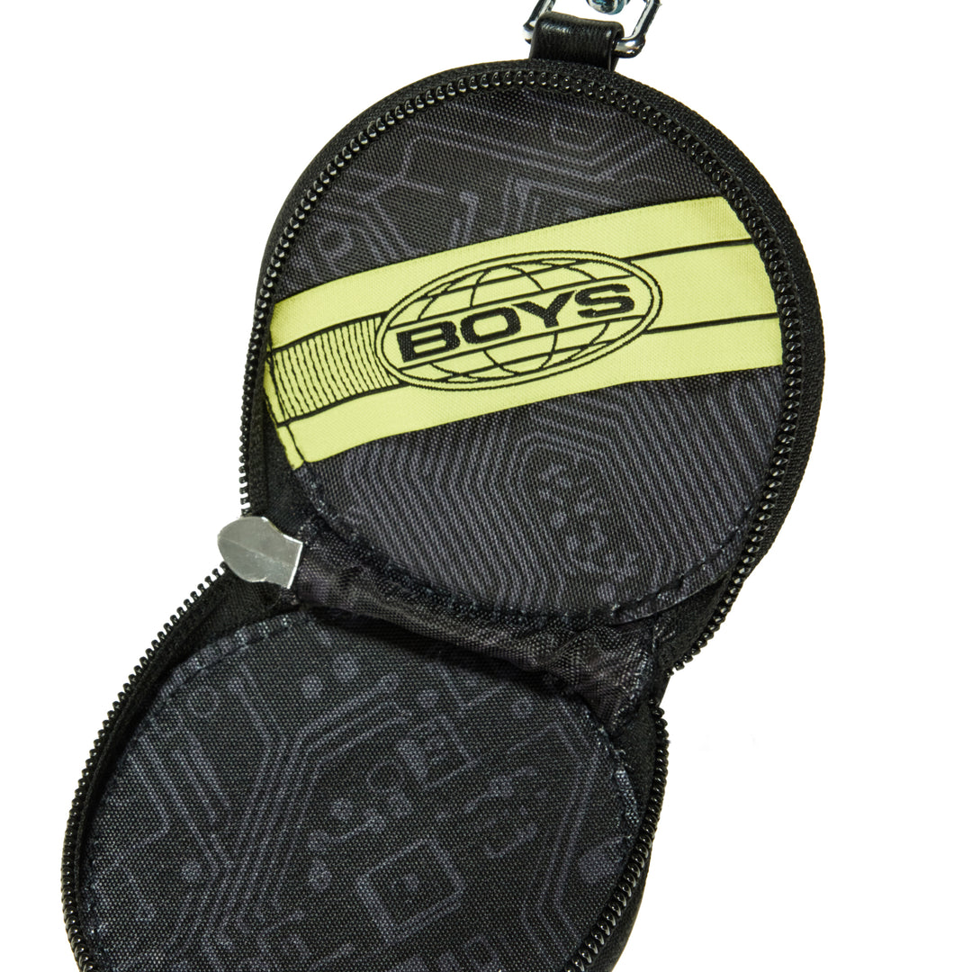 Invasion Embroidered Zip Pouch Keychain