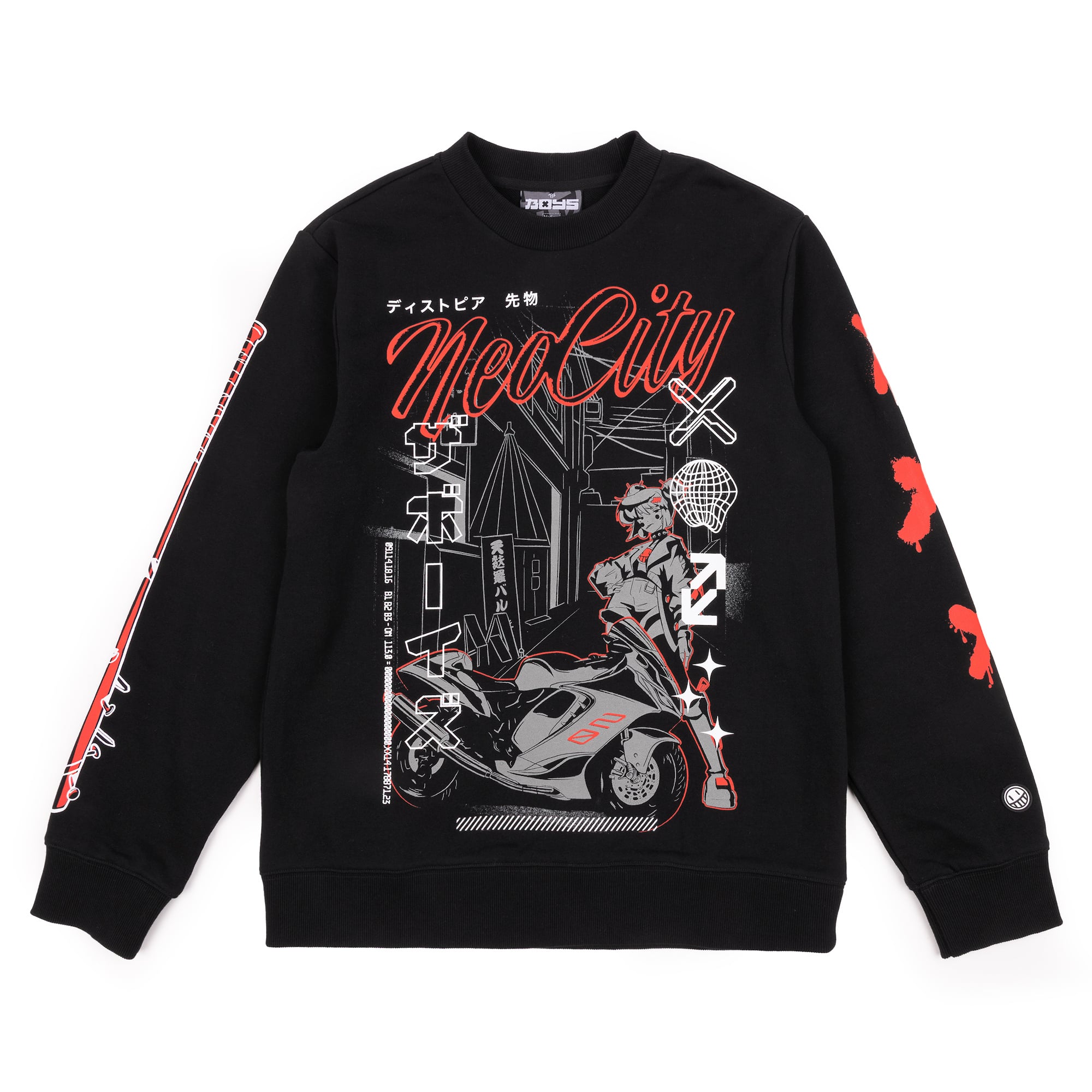 断捨離価格　NASTOPIA CREW SWEAT The Boys NeoCity Dystopian Futures Crew Neck