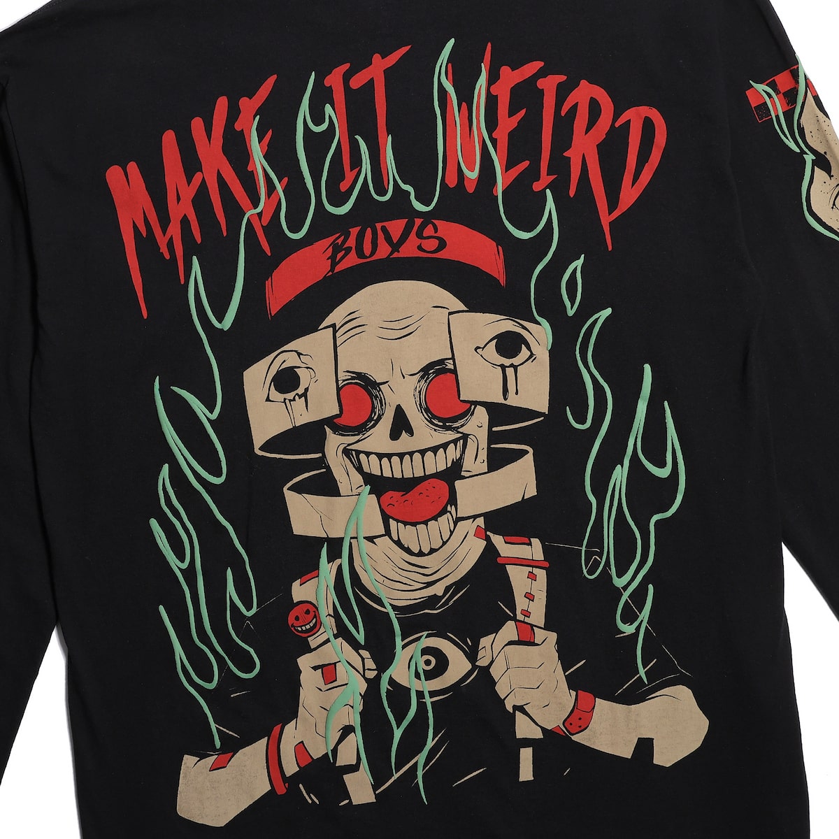 Trip of Terror Make it Weird Oversized Long Sleeve - Brain Rot