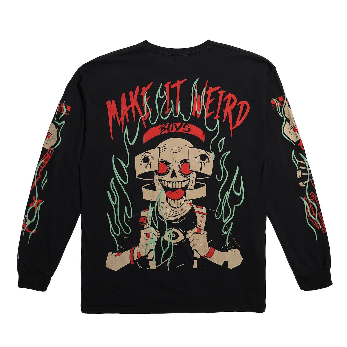 Trip of Terror Make it Weird Oversized Long Sleeve - Brain Rot