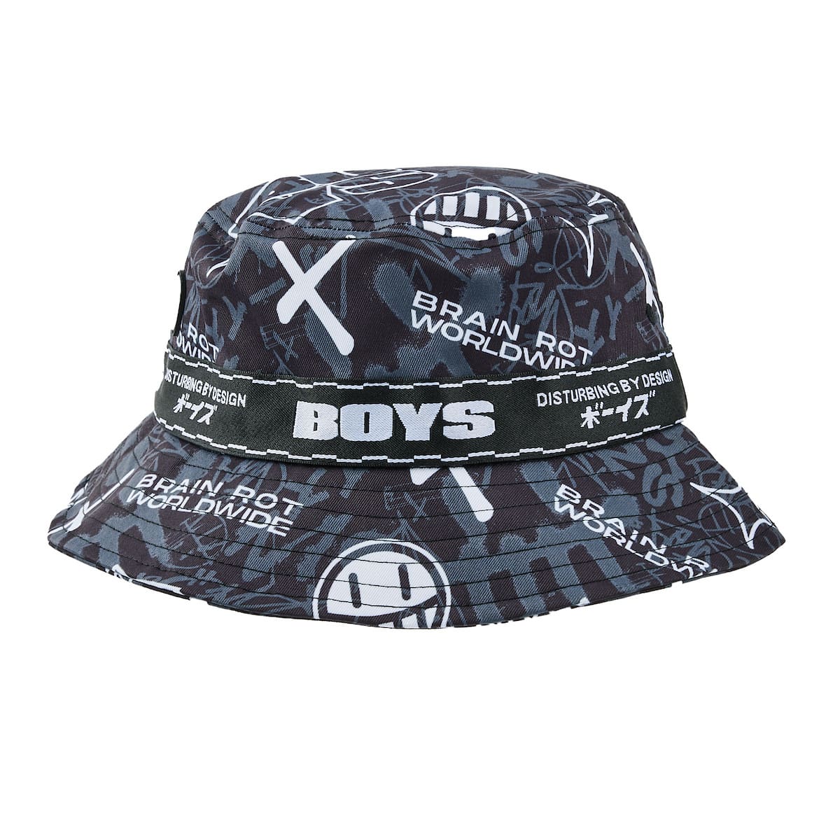 Standard Issue Black Bucket Hat - Brain Rot Worldwide - The Boys