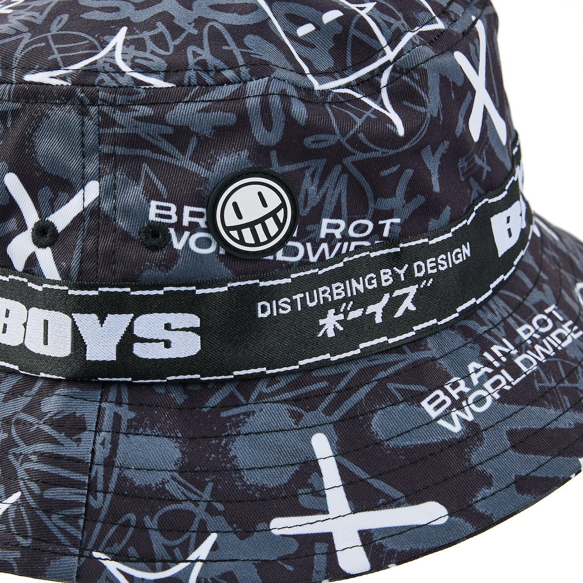 Standard Issue Black Bucket Hat - Brain Rot Worldwide - The Boys