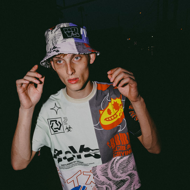 Sleaze Nation Patchwork Bucket Hat