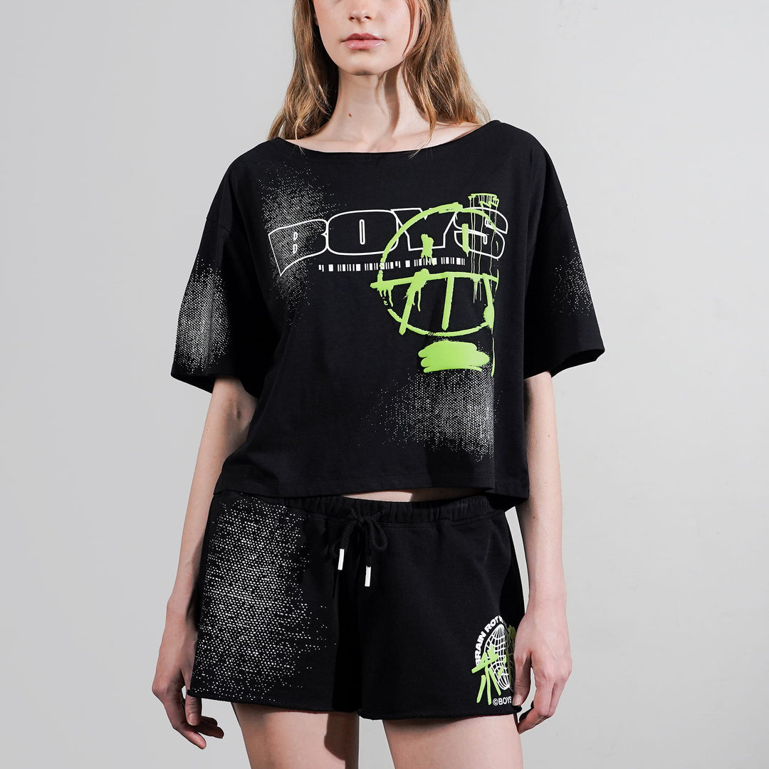 Standard Issue B-Side Off Shoulder Cropped Tee