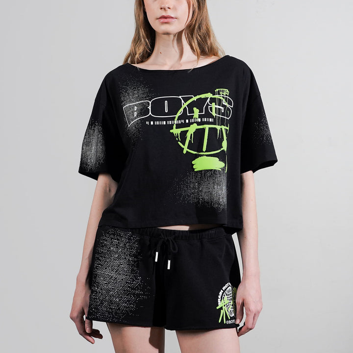 Standard Issue B-Side Off Shoulder Cropped Tee