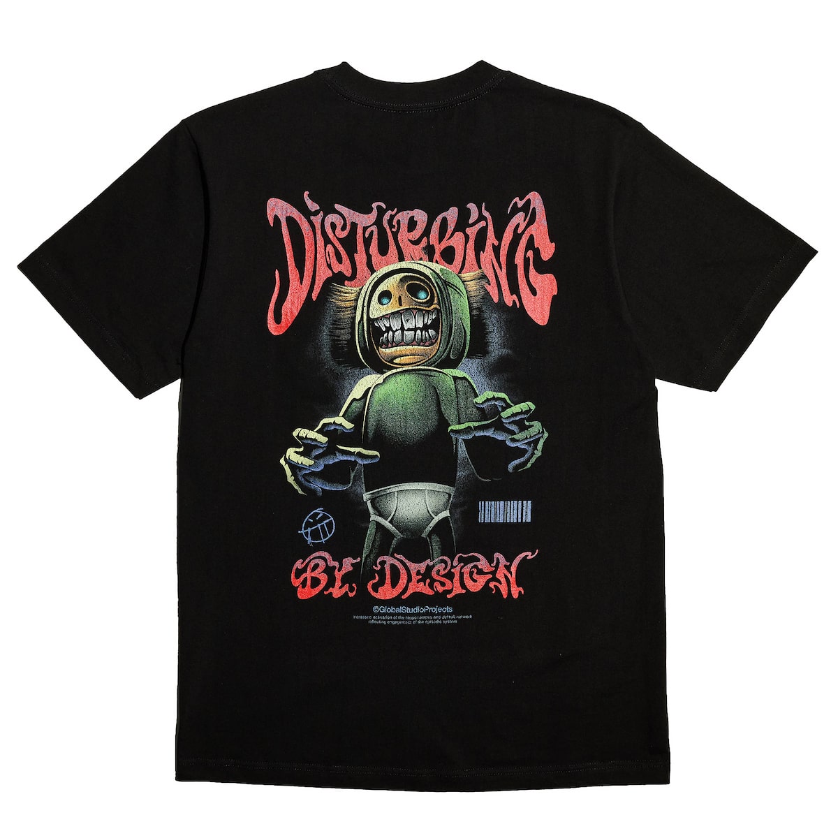 Horror Brush Head Black Tee - Brain Rot Worldwide - The Boys