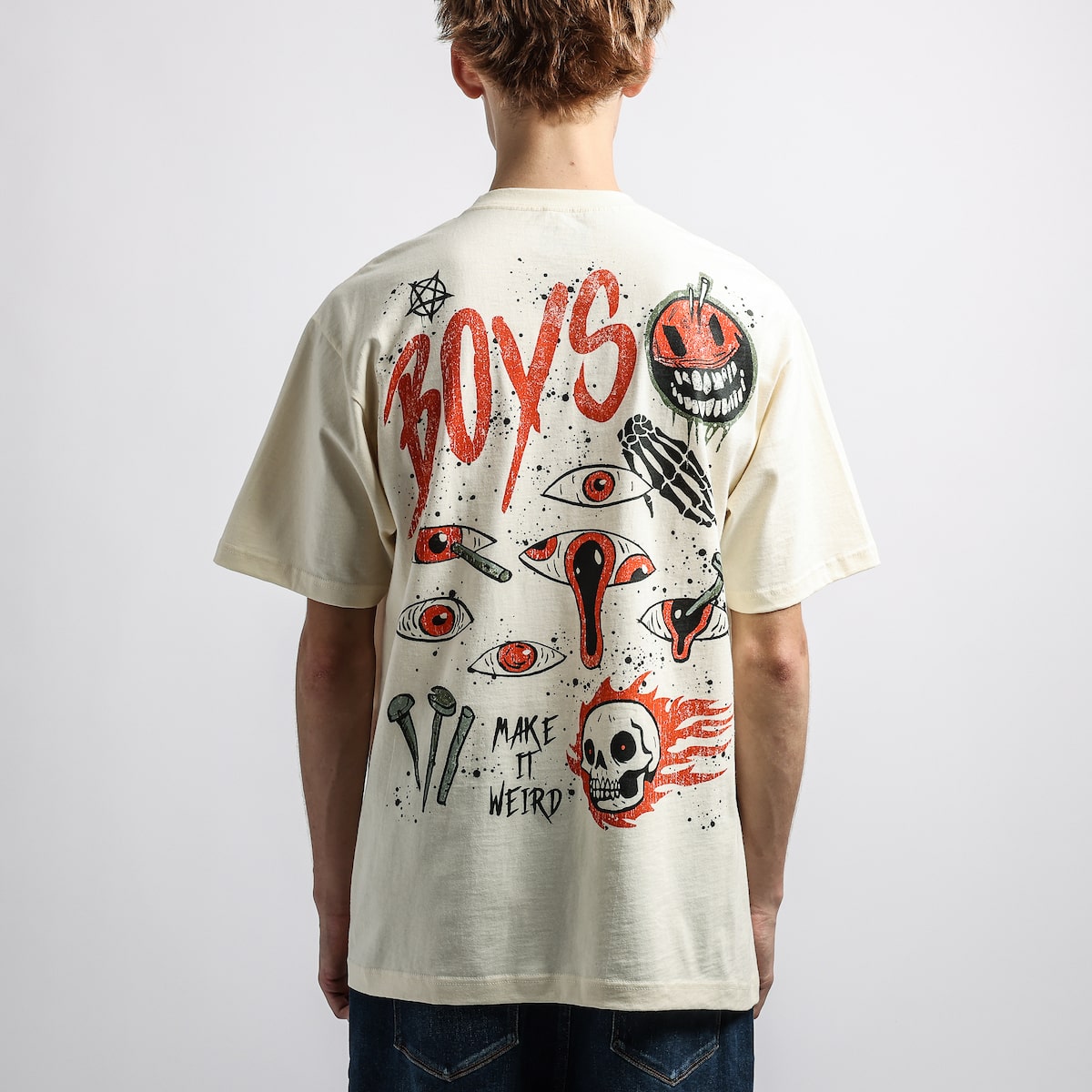 Trip of Terror Something Strange Natural Tee - Brain Rot Worldwide