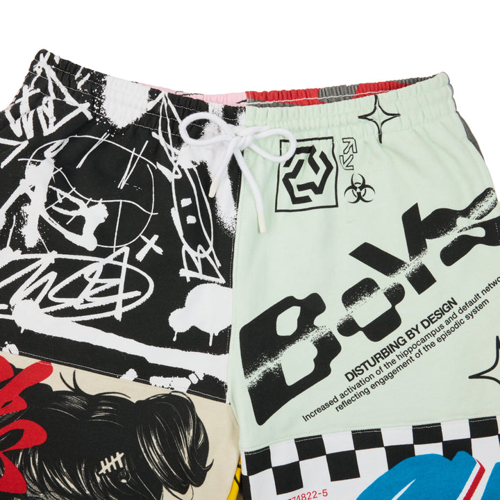 Sleaze Nation Patchwork Terry Shorts