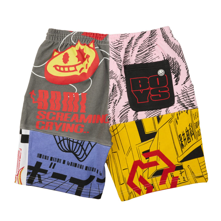 Sleaze Nation Patchwork Terry Shorts