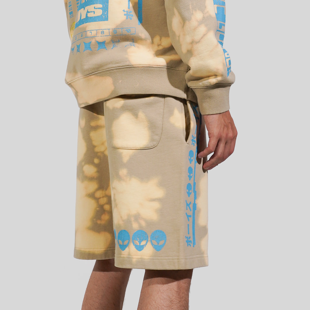 Invasion Where Are We Bleach Wash Shorts